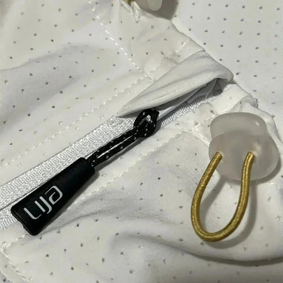 Lija White Flora Game Day Full Zip Contrast Print Floral Drawcord Golf … - Picture 16 of 16